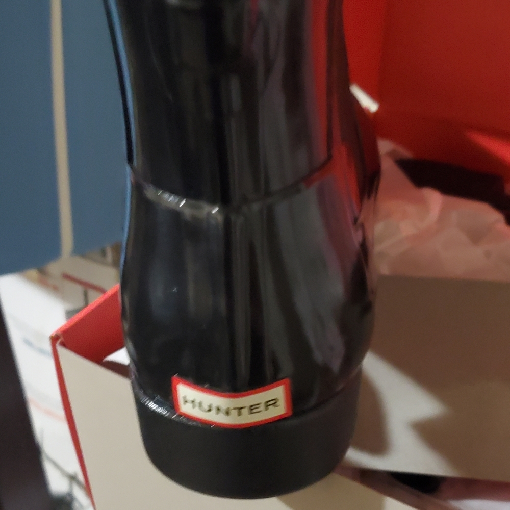 Short Black Hunter Rain Boots - Never Worn
